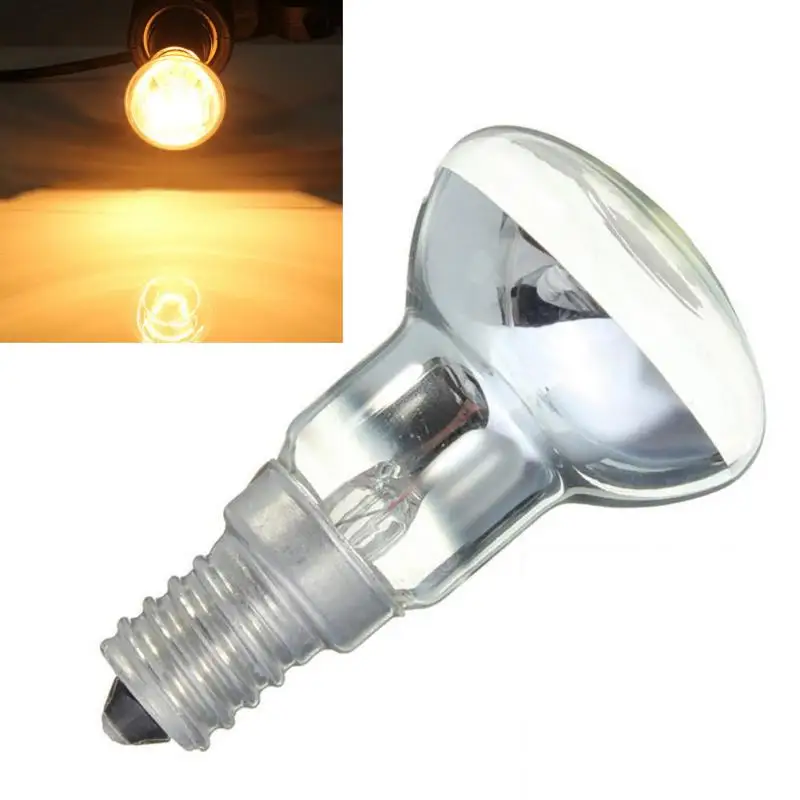 

Replacement Lava Lamp E14 R39 30W Spotlight Screw In Light Bulb Clear Reflector Spot Light Bulbs Lava Incandescent Filament Lamp