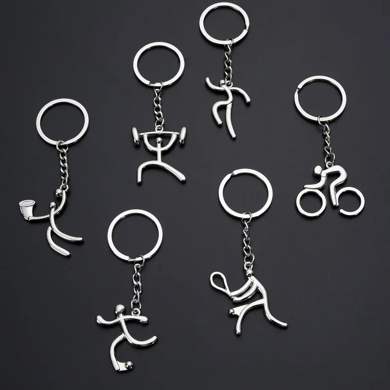 Hot Sale Men Key Ring Riding Bicycle Key Chain Silver Color Bicycle Keychain for Car Metal Key Chains
Hot Sale Men Key Ring Riding Bicycle Key Chain Silver Color Bicycle Keychain for Car Metal Key Chains