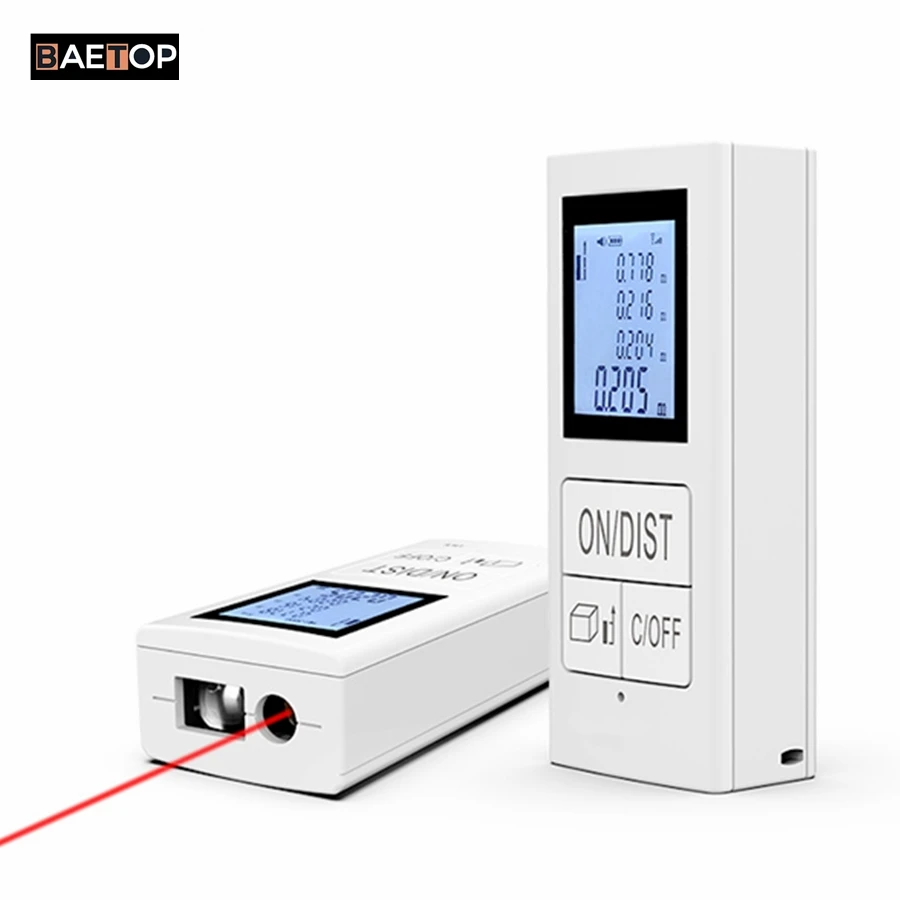 Mini Portable Digital 30m/97ft Distance Measure Meter Tool High Accuracy Laser Rangefinder Rechargeable Area Volume Measuring
Mini Portable Digital 30m/97ft Distance Measure Meter Tool High Accuracy Laser Rangefinder Rechargeable Area Volume Measuring