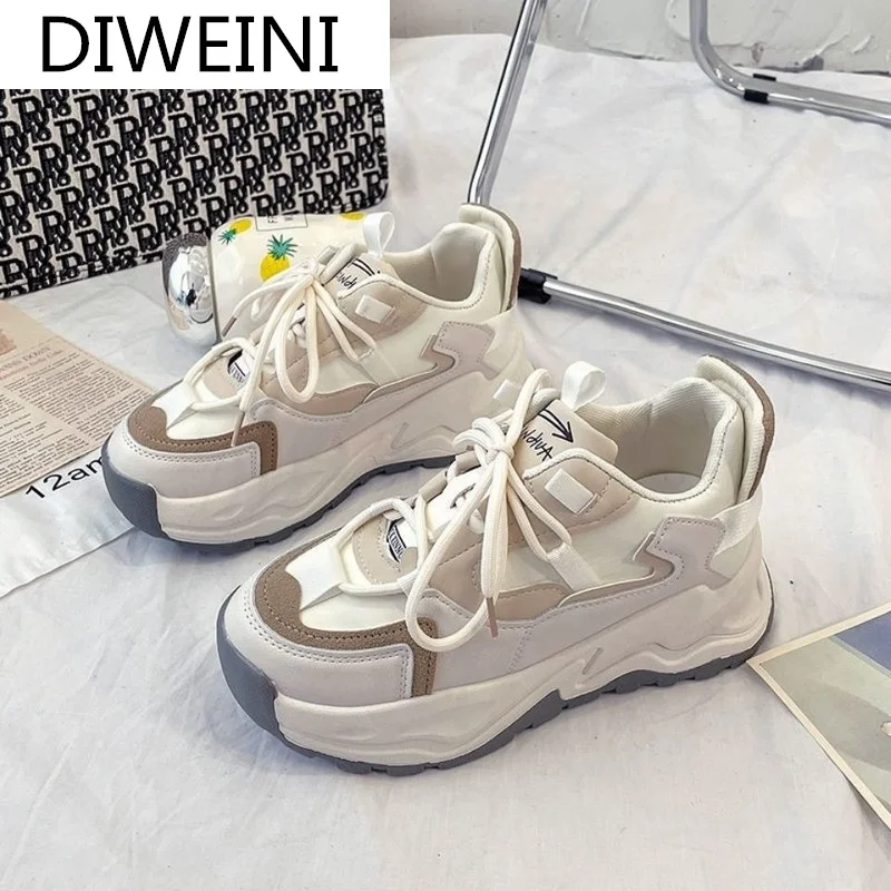 2021 Fashion Women's Shoes Vulcanized Shoes Lace-up Color Matching Platform Shoes Spring Comfortable Casual Shoes Woman Sneakers
2021 Fashion Women's Shoes Vulcanized Shoes Lace-up Color Matching Platform Shoes Spring Comfortable Casual Shoes Woman Sneakers