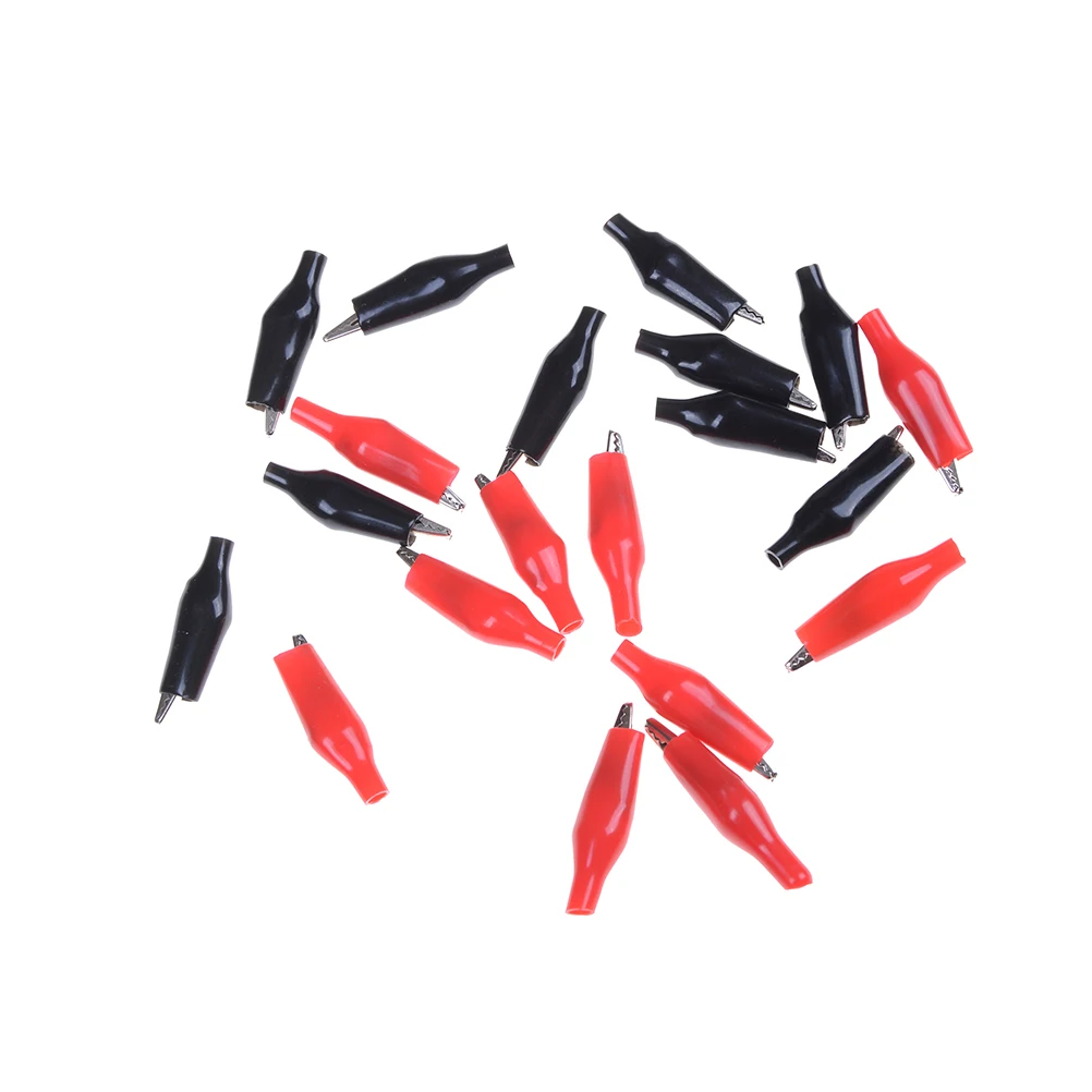 Hot 20 PCS Black Red Soft Plastic Coated Testing Probe Alligator Clips Crocodile Test Clip Wholesase
Hot 20 PCS Black Red Soft Plastic Coated Testing Probe Alligator Clips Crocodile Test Clip Wholesase