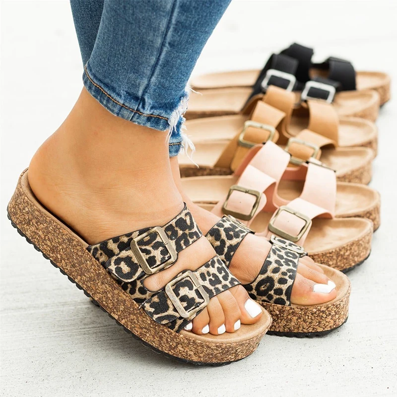 Women Summer Cork Sandals Suede Flat Slippers Fashion Casual Outdoor Beach Shoes Gladiator Buckle Strap Sandals
Women Summer Cork Sandals Suede Flat Slippers Fashion Casual Outdoor Beach Shoes Gladiator Buckle Strap Sandals