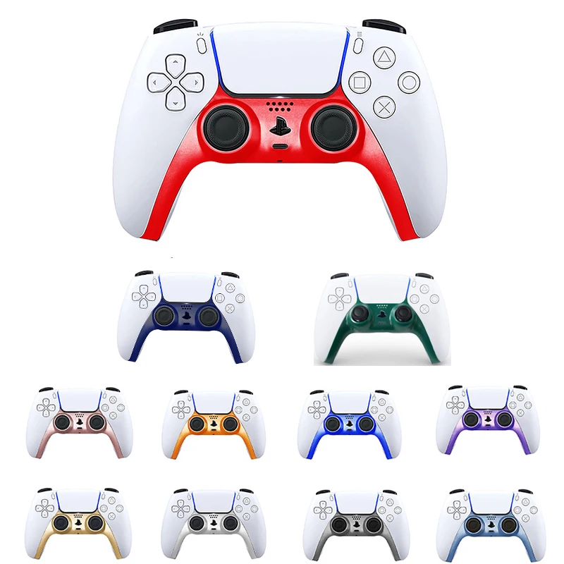 2Pcs For PS5 Controller Decorative Strip Gamepad Joystick Thumb Stick Grips Cap Cover PS5 Game Control Decoration Strip 
2Pcs For PS5 Controller Decorative Strip Gamepad Joystick Thumb Stick Grips Cap Cover PS5 Game Control Decoration Strip