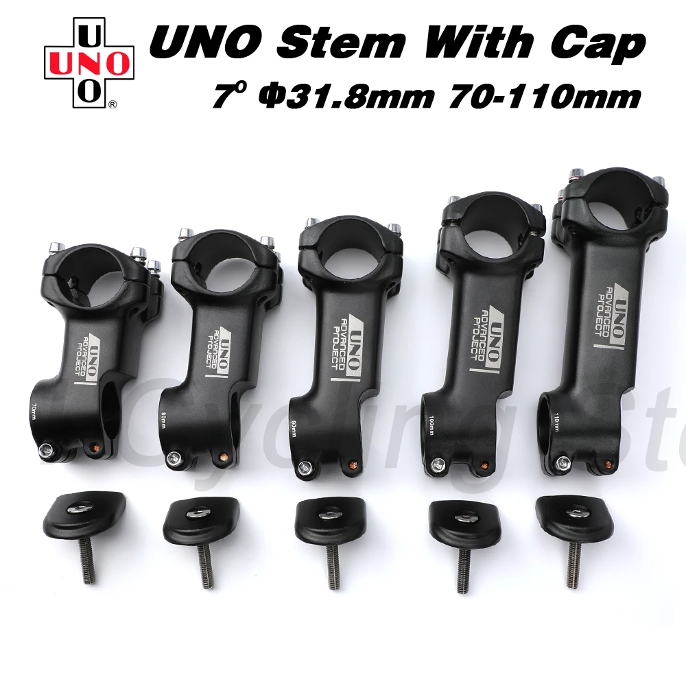 UNO Aluminum Bike Stem 7 Degree Mountain Bike Stem Cap Set 31.8mm New Product Bike Stem Riser Road Bicycle Handlebar Accessories
UNO Aluminum Bike Stem 7 Degree Mountain Bike Stem Cap Set 31.8mm New Product Bike Stem Riser Road Bicycle Handlebar Accessories
