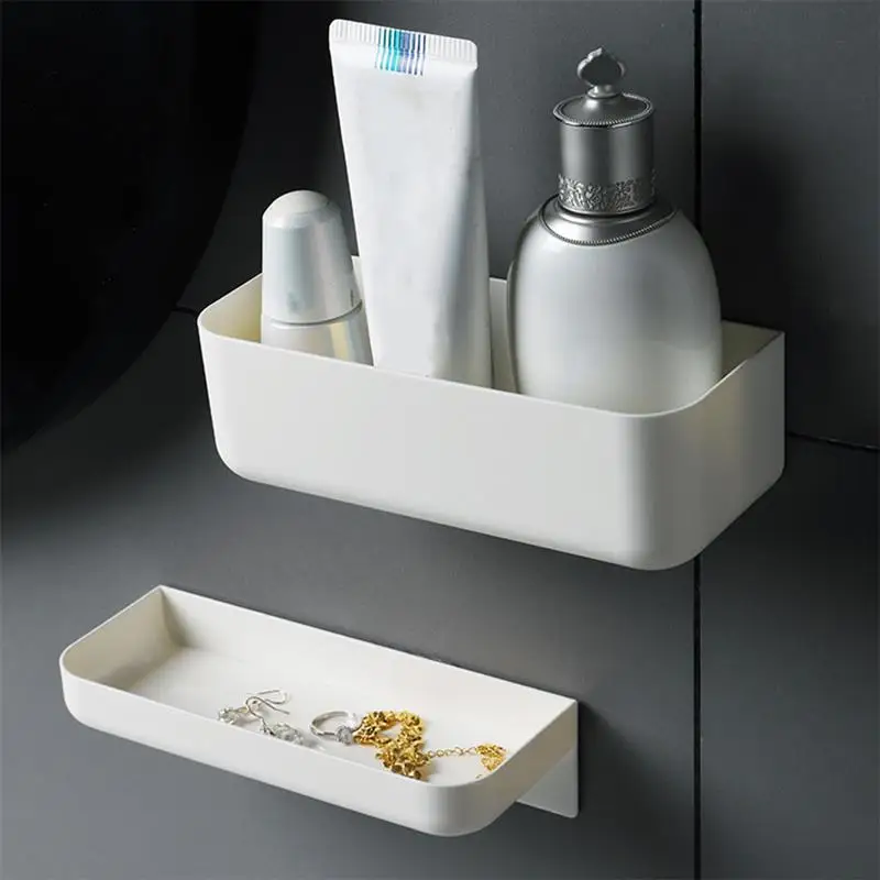 Shower Caddy Adhesive Bathroom Organizer Wall-Mounted Storage Rack Makeup Spices Remote Holder for Kitchen Bathroom 
Shower Caddy Adhesive Bathroom Organizer Wall-Mounted Storage Rack Makeup Spices Remote Holder for Kitchen Bathroom