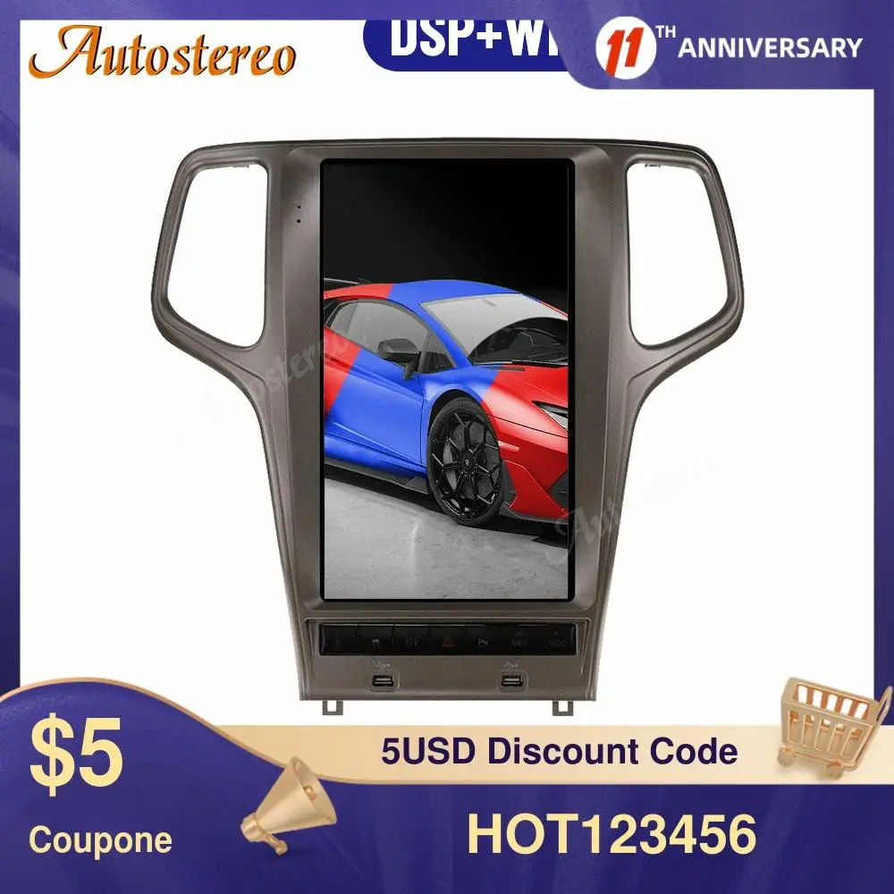 Android 9.0 128GB Tesla style Car Radio GPS Navigation For JEEP Grand Cherokee 2010-2019 Multimedia Player Head Unit Auto Stereo
Android 9.0 128GB Tesla style Car Radio GPS Navigation For JEEP Grand Cherokee 2010-2019 Multimedia Player Head Unit Auto Stereo