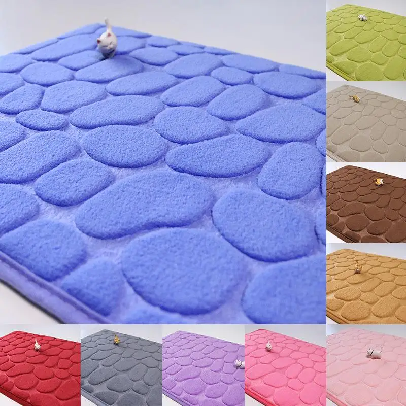 Shower Bathroom Decor Foam Doormat Washable Rug Non-slip Carpets Bathtub Pebble Side Floor Toilet Memory Pad Kitchen Bathmat
Shower Bathroom Decor Foam Doormat Washable Rug Non-slip Carpets Bathtub Pebble Side Floor Toilet Memory Pad Kitchen Bathmat