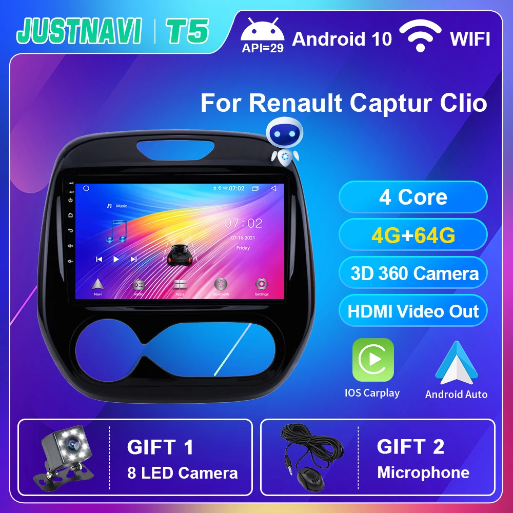 Car Radio Autoradio For Renault Captur Clio 2011-2016 AT MT Carplay DSP Multimedia Video Player 4G WIFI Android 10.0 No DVD Auto
Car Radio Autoradio For Renault Captur Clio 2011-2016 AT MT Carplay DSP Multimedia Video Player 4G WIFI Android 10.0 No DVD Auto