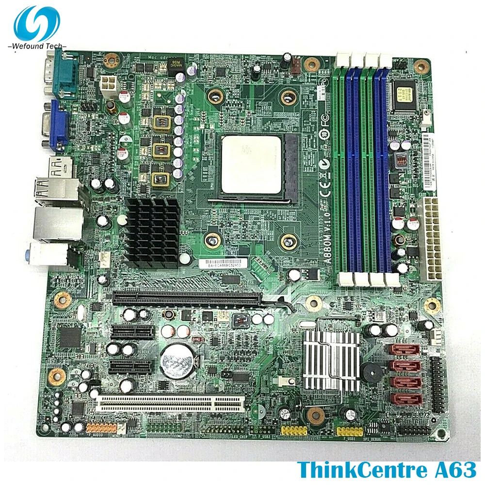100% Working Desktop Motherboard For Lenovo ThinkCentre A63 M77 A880M V1.0 03T6227 RS880PM-LM System Board Fully Tested
100% Working Desktop Motherboard For Lenovo ThinkCentre A63 M77 A880M V1.0 03T6227 RS880PM-LM System Board Fully Tested