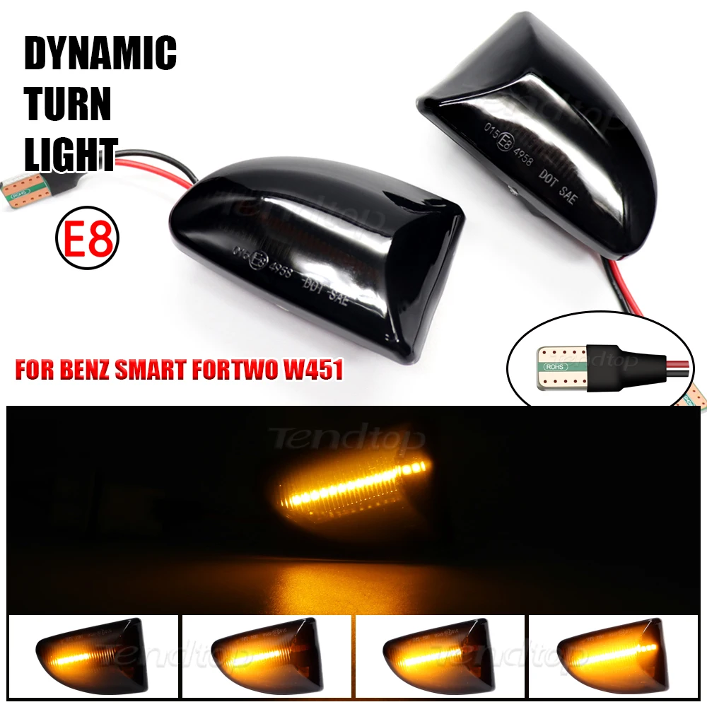 For Mercedes Benz Smart Fortwo W451 Coupe Cabrio Dynamic Flowing Turn Signal Side Light Sequential Blinker Lamp Car Assessories
For Mercedes Benz Smart Fortwo W451 Coupe Cabrio Dynamic Flowing Turn Signal Side Light Sequential Blinker Lamp Car Assessories