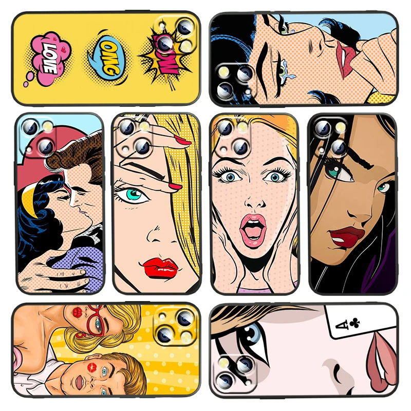 Hot POP Art Phone Case For Apple iPhone 13 12 11 SE XS XR X 7 8 6 5 S mini Plus Pro MAX 2020 Black Soft TPU Cover
Hot POP Art Phone Case For Apple iPhone 13 12 11 SE XS XR X 7 8 6 5 S mini Plus Pro MAX 2020 Black Soft TPU Cover