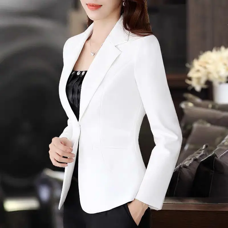 (made by yihaodi) 2021 spring and Autumn New Korean Mini suit women's long sleeve short slim casual temperament White Mini suit
(made by yihaodi) 2021 spring and Autumn New Korean Mini suit women's long sleeve short slim casual temperament White Mini suit