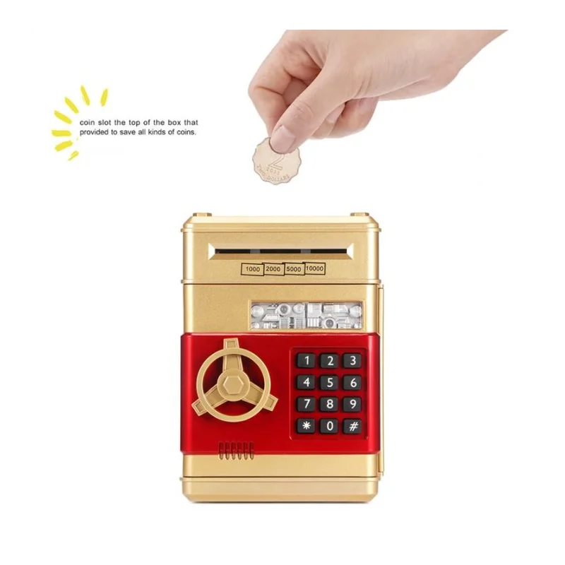 Electronic Piggy Bank Safe Box Money Boxes For Children Digital Coins Cash Saving Safe Deposit Mini ATM Machine Kid Xmas Gifts
Electronic Piggy Bank Safe Box Money Boxes For Children Digital Coins Cash Saving Safe Deposit Mini ATM Machine Kid Xmas Gifts
