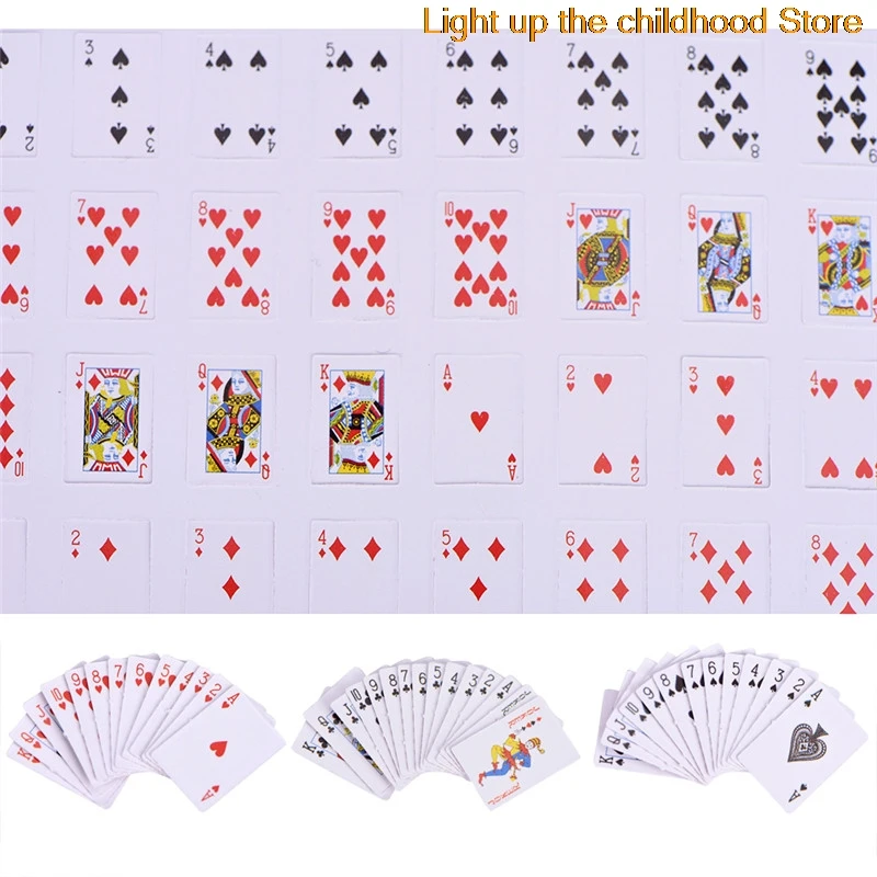 Cute Miniature Games Poker Mini Dollhouse Playing Cards Miniature For 1:12 Dolls Accessory
Cute Miniature Games Poker Mini Dollhouse Playing Cards Miniature For 1:12 Dolls Accessory