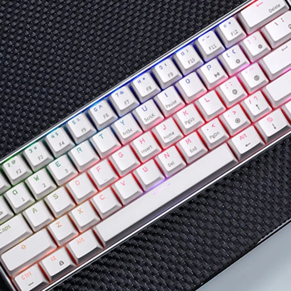 RK61 RGB Gaming Mechanical Keyboard White USB Wired Bluetooth Keyboard 61 keys 2.4G Triple-Mode with RGB Red/Blue/Tawny Switch
RK61 RGB Gaming Mechanical Keyboard White USB Wired Bluetooth Keyboard 61 keys 2.4G Triple-Mode with RGB Red/Blue/Tawny Switch