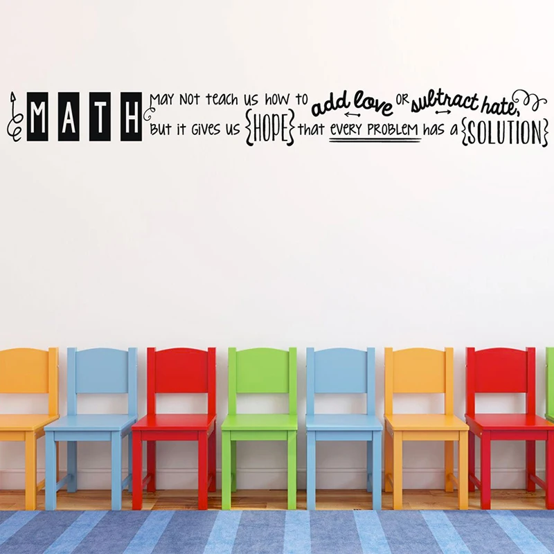 Math Classroom Decorations - Math Quote Vinyl Wall Decal for Teachers, Libraries, and Classrooms school vinyl sticker SK57
Math Classroom Decorations - Math Quote Vinyl Wall Decal for Teachers, Libraries, and Classrooms school vinyl sticker SK57
