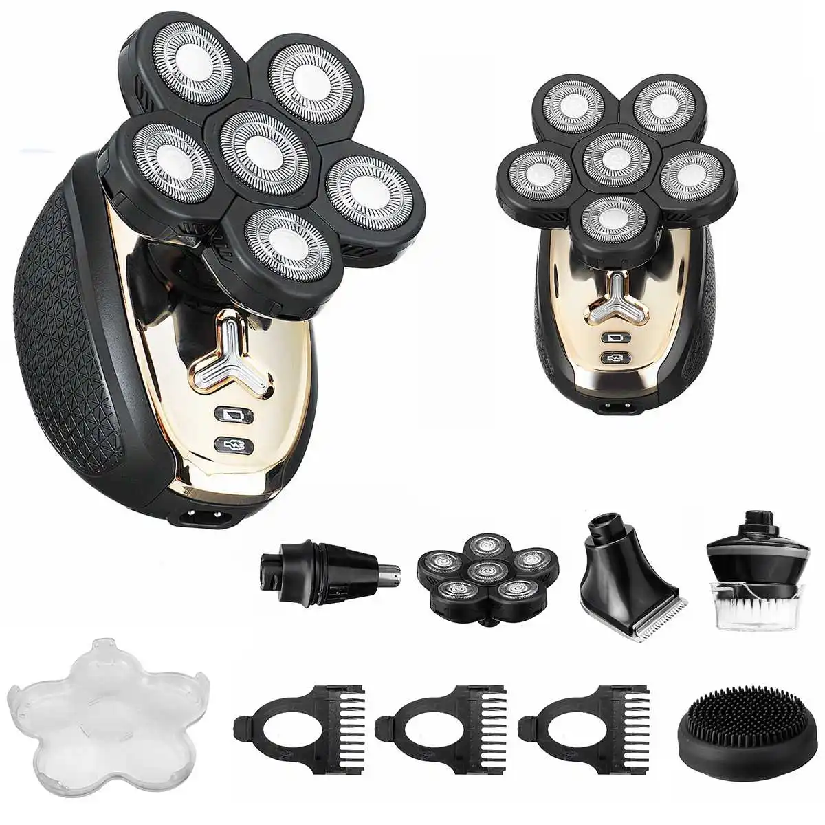 6D Rechargeable Electric Shaver LCD Display 6 Floating Heads Wet Dry Men Hair Beard Trimmer Electric Razor Shaving Kit
6D Rechargeable Electric Shaver LCD Display 6 Floating Heads Wet Dry Men Hair Beard Trimmer Electric Razor Shaving Kit
