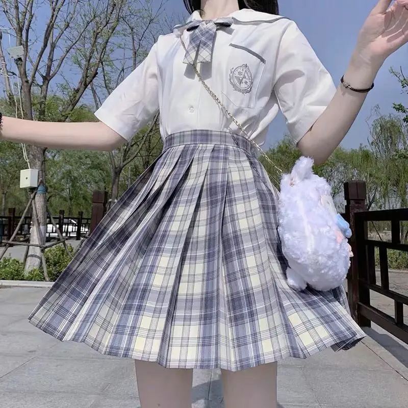 Korean High Waist Pleated Skirts 2021 Summer Black Gothic Students Sexy Cute Mini Plaid Skirt Women JK Uniform Clothes Y2K 90S
Korean High Waist Pleated Skirts 2021 Summer Black Gothic Students Sexy Cute Mini Plaid Skirt Women JK Uniform Clothes Y2K 90S