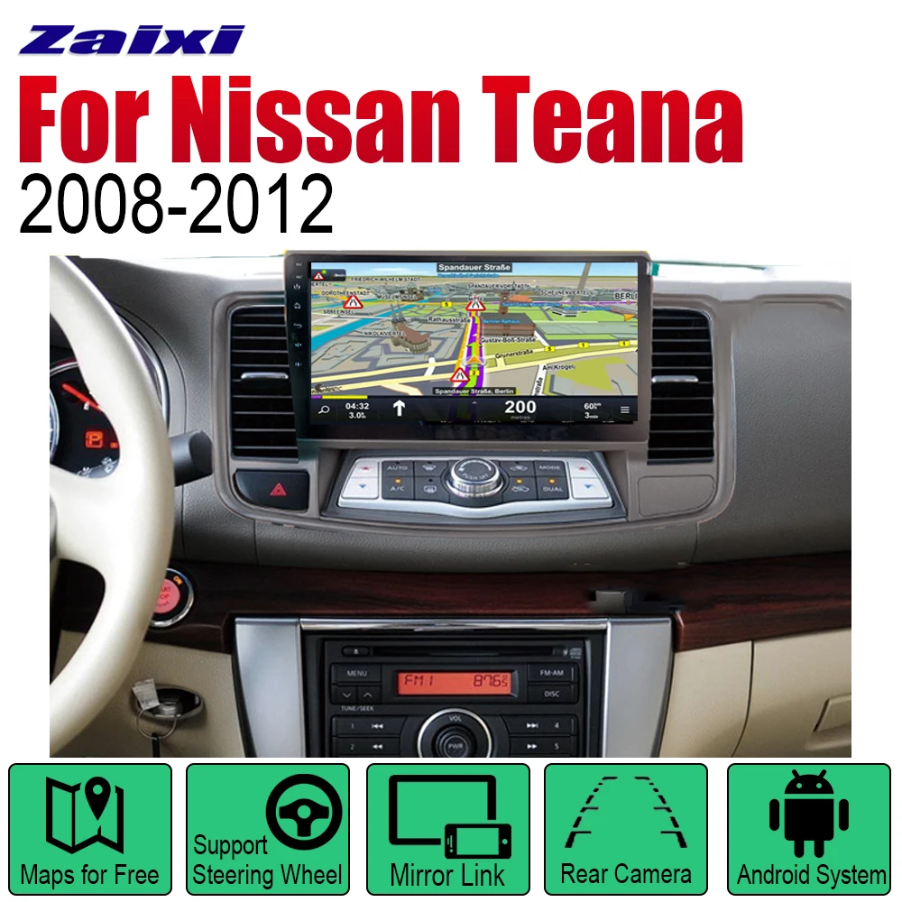 Автомобильный мультимедийный плеер для Nissan Teana 2008 2009 2010 2011 2012 Android GPS навигация
