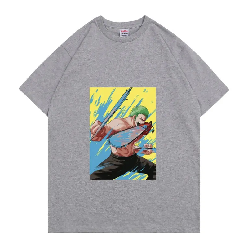 Japanese Anime Tshirt One Piece T-shirt Roronoa Zoro and Chainsaw Man Print T Shirt Manga Tops Men Women Fashion Harajuku Tee
Japanese Anime Tshirt One Piece T-shirt Roronoa Zoro and Chainsaw Man Print T Shirt Manga Tops Men Women Fashion Harajuku Tee