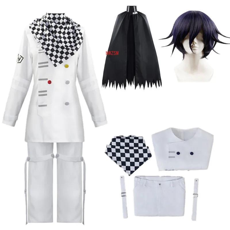 Костюм для косплея Амин данганронпа V3 Kokichi Oma, Мужская школьная униформа, шарф, плащ, шапочка, парик, комплект одежды
Костюм для косплея Амин данганронпа V3 Kokichi Oma, Мужская школьная униформа, шарф, плащ, шапочка, парик, комплект одежды