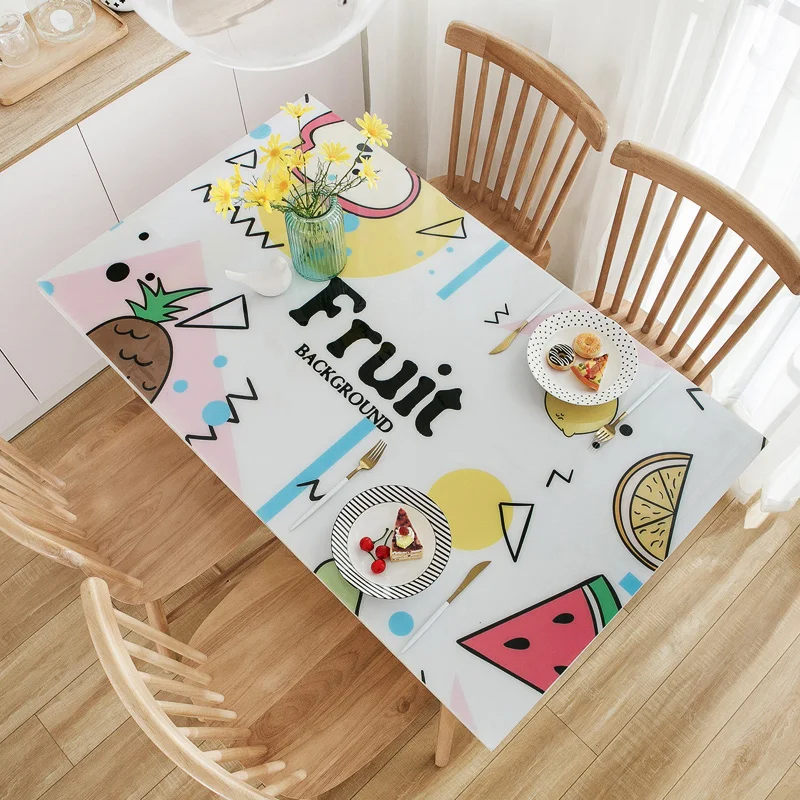 2019 New European PVC Table Cloths Not Transparent Placemat High grade Soft glass plastic PVC waterproof tablecloth 1.5mm Cover 
2019 New European PVC Table Cloths Not Transparent Placemat High grade Soft glass plastic PVC waterproof tablecloth 1.5mm Cover