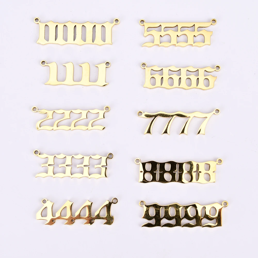 1111-9999 Gold Silver Stainless Steel Angel Number Pendant For Women Men DIY Necklace Minimalist Fashion Jewelry Birthday Gifts
1111-9999 Gold Silver Stainless Steel Angel Number Pendant For Women Men DIY Necklace Minimalist Fashion Jewelry Birthday Gifts