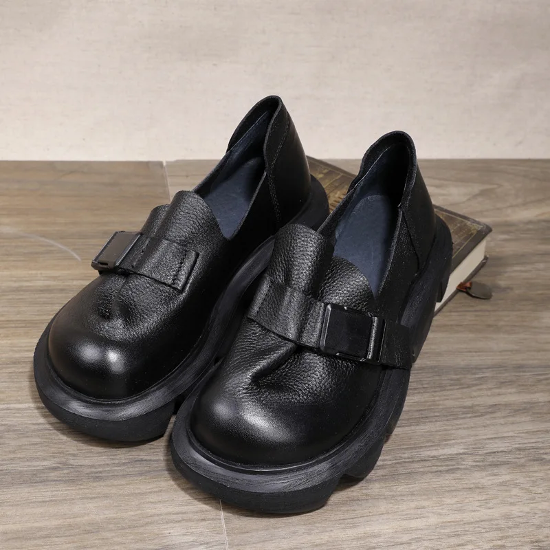 VALLU Spring and summer 2020 new thick-soled shoes women retro leather buckle handmade shoes single shoes
VALLU Spring and summer 2020 new thick-soled shoes women retro leather buckle handmade shoes single shoes