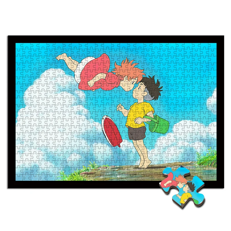 Gake no ue Ponyo Деревянный Пазл 1000 шт. аниме периферийный понё и суки взрослая игрушка