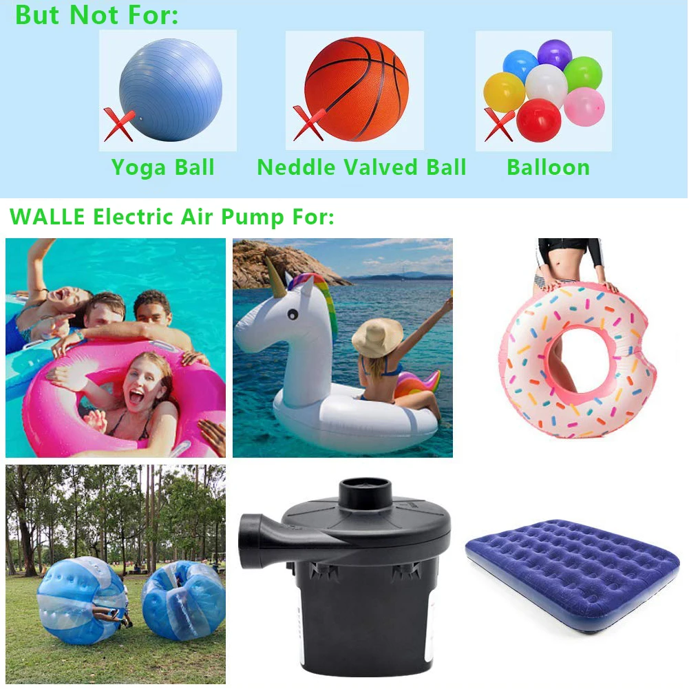 Portable Electric Air Pump Inflatable Pump Electric Auto Air Mattress Camping Pump Portable Quick Filling For Car Home Use
Portable Electric Air Pump Inflatable Pump Electric Auto Air Mattress Camping Pump Portable Quick Filling For Car Home Use
