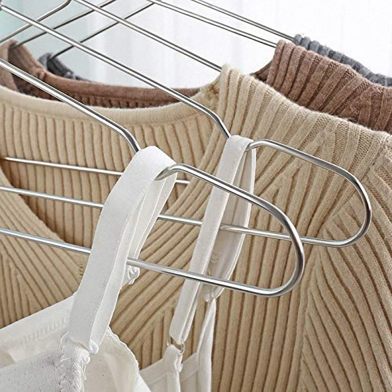 Hangers Stainless Steel 40 cm 20Pcs Hangers for Clothes Standard Notched Hanger Space Saving
Hangers Stainless Steel 40 cm 20Pcs Hangers for Clothes Standard Notched Hanger Space Saving