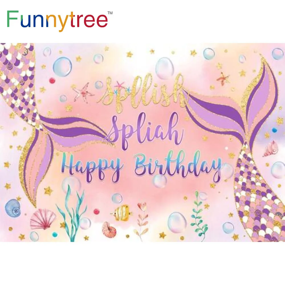 Funnytree Girl Birthday Party Mermaid Tail Background Pink Ocean Princess Baby Shower Undersea Bubbles Photophone Backdrop
Funnytree Girl Birthday Party Mermaid Tail Background Pink Ocean Princess Baby Shower Undersea Bubbles Photophone Backdrop