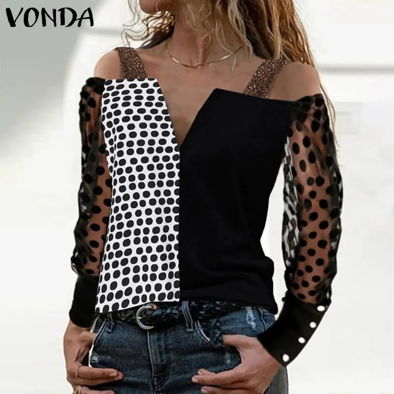 Блузка VONDA Женская в горошек, с открытыми плечами, осень 2021
Блузка VONDA Женская в горошек, с открытыми плечами, осень 2021