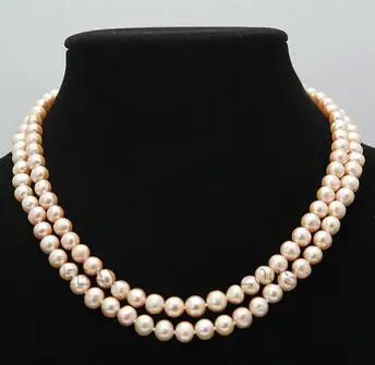 free shipping Beautiful 7mm Pink Real Freshwater Cultured Pearl Long Sweater Necklace 46“
free shipping Beautiful 7mm Pink Real Freshwater Cultured Pearl Long Sweater Necklace 46“