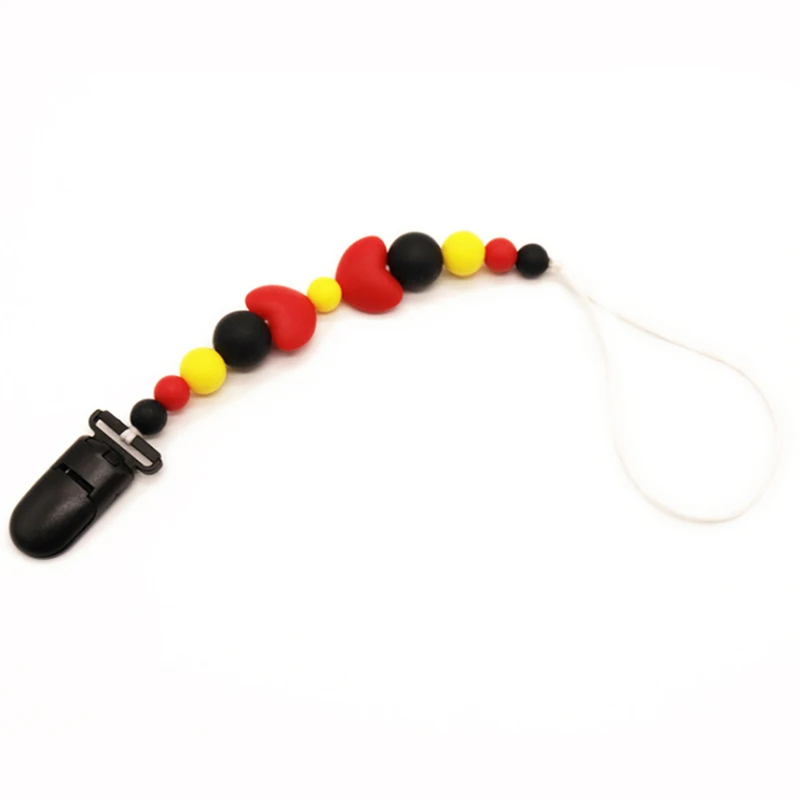 New DIY Safe Food Grade Silicone Teething Pacifier Clips Pacifier Chain Holder For Nipples Baby Chew Toys
New DIY Safe Food Grade Silicone Teething Pacifier Clips Pacifier Chain Holder For Nipples Baby Chew Toys