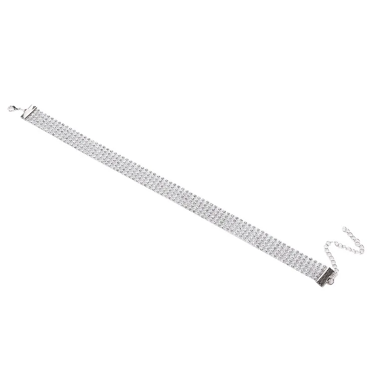 Crystal Rhinestone Choker Necklace Women Wedding Accessories Silver Color Chain Punk Gothic Chokers Jewelry Collier Femme
Crystal Rhinestone Choker Necklace Women Wedding Accessories Silver Color Chain Punk Gothic Chokers Jewelry Collier Femme