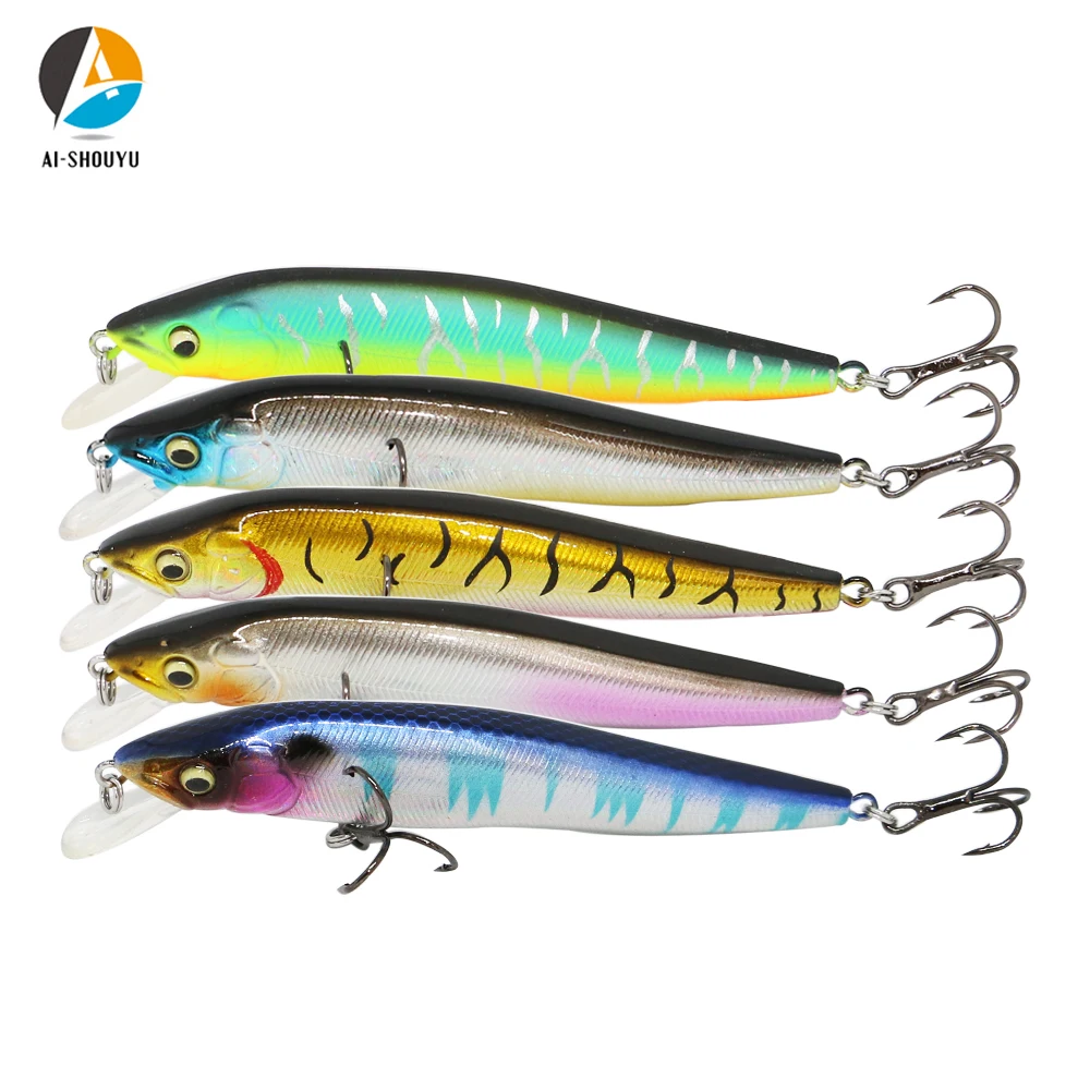 AI-SHOUYU New 1pc Minnow Fishing Lures 95mm/10g Floating Artificial Hard Bait Bass Wobblers Crankbait With 2 Hook Fishing Tackle
AI-SHOUYU New 1pc Minnow Fishing Lures 95mm/10g Floating Artificial Hard Bait Bass Wobblers Crankbait With 2 Hook Fishing Tackle