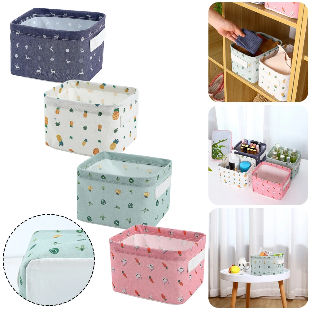 Foldable Canvas Storage Baskets Cartoon Storage Box Home Desktop Waterproof Storage Organizer for Toys Cosmetics Underwear Books
Foldable Canvas Storage Baskets Cartoon Storage Box Home Desktop Waterproof Storage Organizer for Toys Cosmetics Underwear Books
