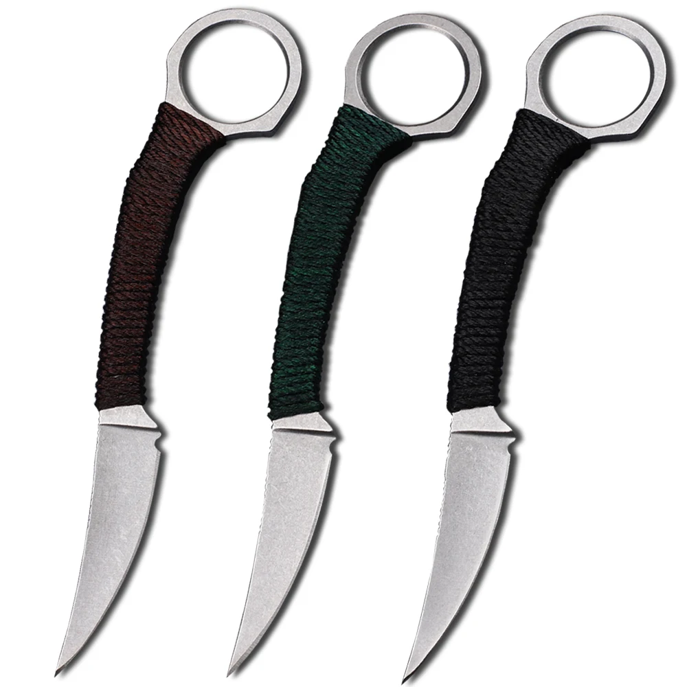 Fixed Portable D2 Blade Outdoor Camping Jungle Hunting Self-Defense Kitchen EDC Utility Knife
Fixed Portable D2 Blade Outdoor Camping Jungle Hunting Self-Defense Kitchen EDC Utility Knife
