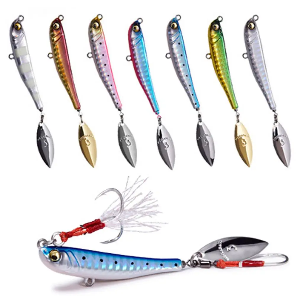 Metal Spoon Vib Fishing Lure Sequins Spinnerbait 62mm 30g Sinking Vibration Lure with Rotating Spinners
Metal Spoon Vib Fishing Lure Sequins Spinnerbait 62mm 30g Sinking Vibration Lure with Rotating Spinners
