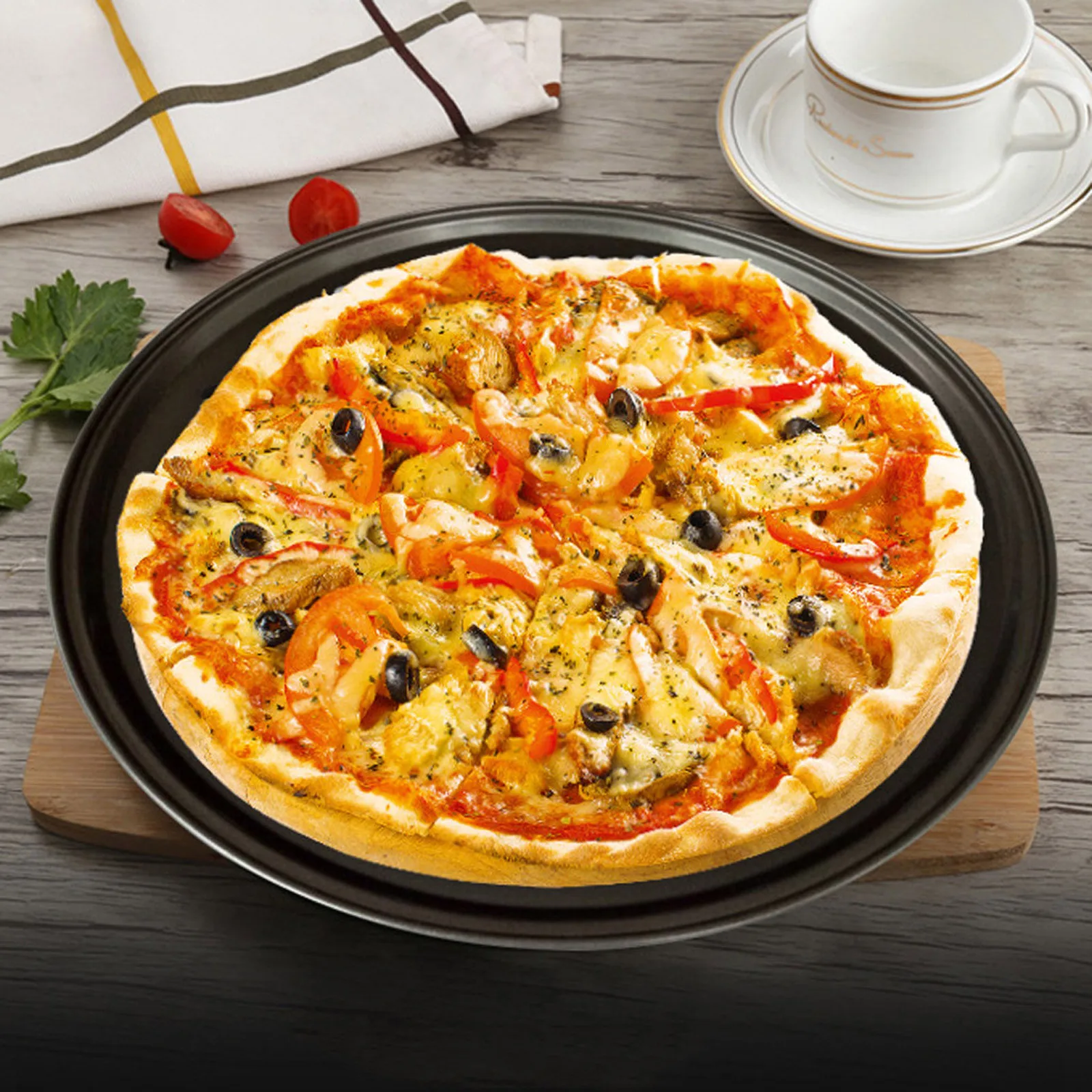2021 Hot Pizza Pan Non-stick Coating Carbon Steel Crisper Portable Tool For Home Diy 28cm Non-stick For Novices
2021 Hot Pizza Pan Non-stick Coating Carbon Steel Crisper Portable Tool For Home Diy 28cm Non-stick For Novices