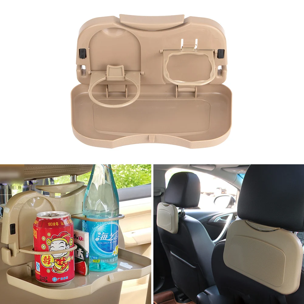

Складной столик на заднем сиденье автомобиля, пластиковая стойка для напитков и еды, подставка для чашки