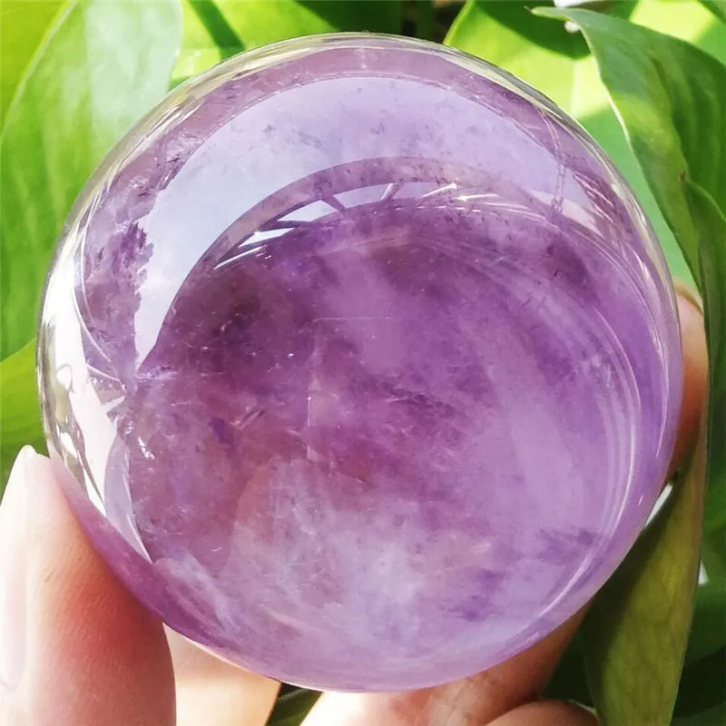 50mm Natural Purple crystal quartz crystal ball stone 
50mm Natural Purple crystal quartz crystal ball stone