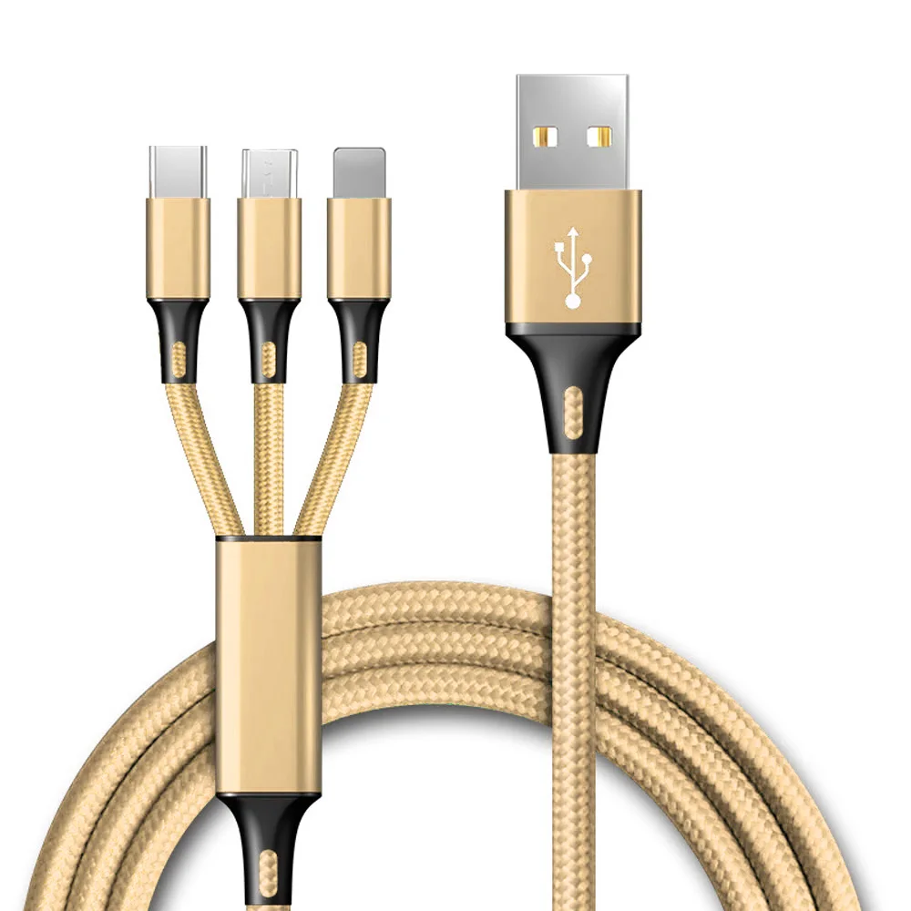 Multi Charging Cable 3 In 1 Data Cable For Android/IOS/Type-C Mobile Phone USB One Dragging Three Cellphone Data Charge Cable
Multi Charging Cable 3 In 1 Data Cable For Android/IOS/Type-C Mobile Phone USB One Dragging Three Cellphone Data Charge Cable