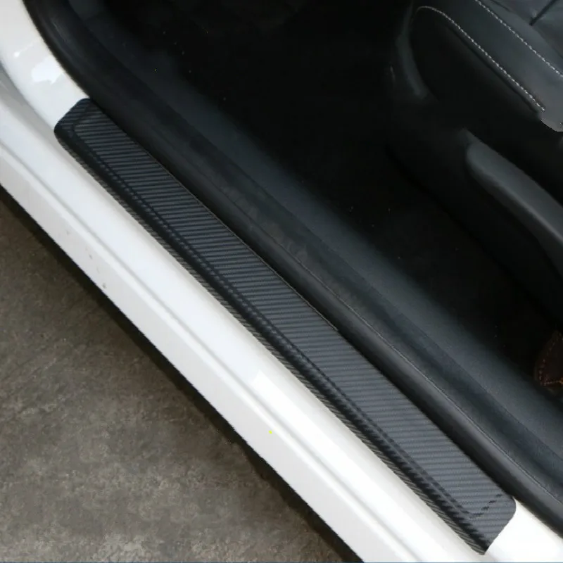 Автомобильная наклейка s 60x7 см 4 шт. универсальная на порог защита от царапин