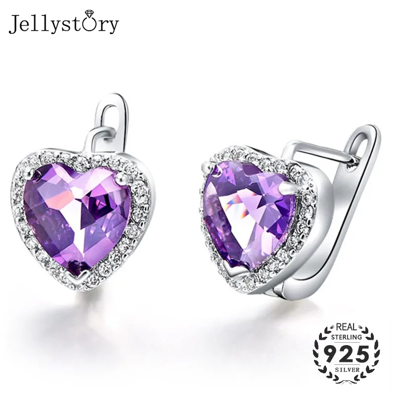 Серьги-гвоздики Jellystory из стерлингового серебра 100% пробы с аметистом 9*9 мм в форме сердца, ювелирные украшения для женщин
Серьги-гвоздики Jellystory из стерлингового серебра 100% пробы с аметистом 9*9 мм в форме сердца, ювелирные украшения для женщин
