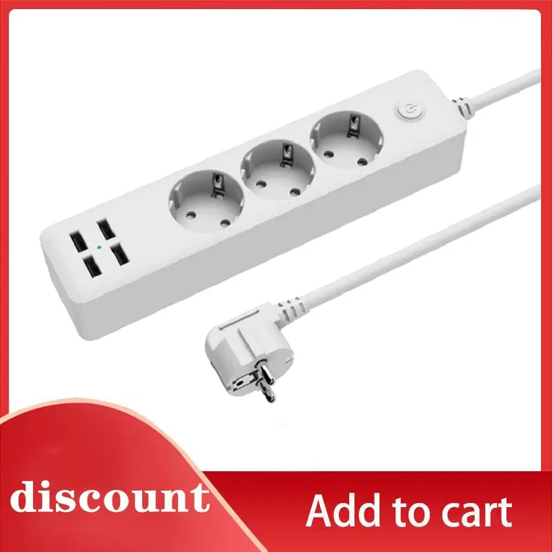 Smart 3 Round Hole Plug Power Strip USB Travel Adapter Socket Power Plug Eu 1.8M Extension Cable Kitchen Universal Charger
Smart 3 Round Hole Plug Power Strip USB Travel Adapter Socket Power Plug Eu 1.8M Extension Cable Kitchen Universal Charger