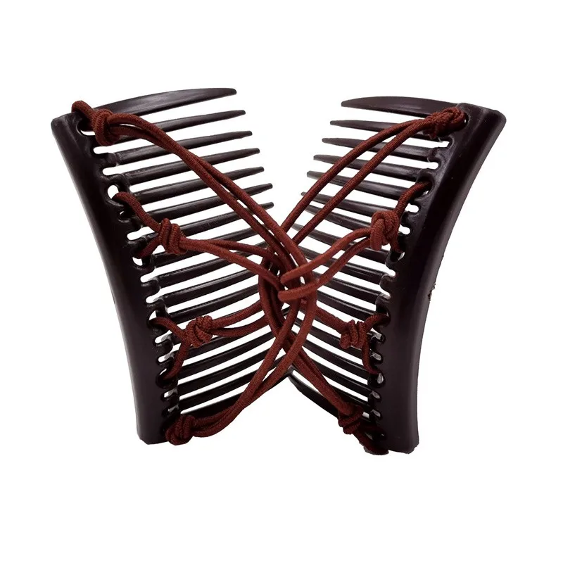 Эластичная двойная заколка для волос с узлом, эластичная шпилька для волос без складок, держатель для конского хвоста
Эластичная двойная заколка для волос с узлом, эластичная шпилька для волос без складок, держатель для конского хвоста