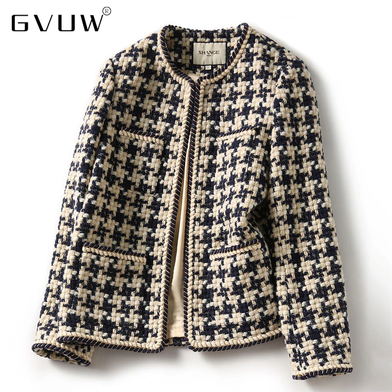 Женский блейзер в клетку GVUW, элегантный твидовый Повседневный пиджак с карманами и подкладкой, офисный пиджак для осени и зимы, 2021
Женский блейзер в клетку GVUW, элегантный твидовый Повседневный пиджак с карманами и подкладкой, офисный пиджак для осени и зимы, 2021