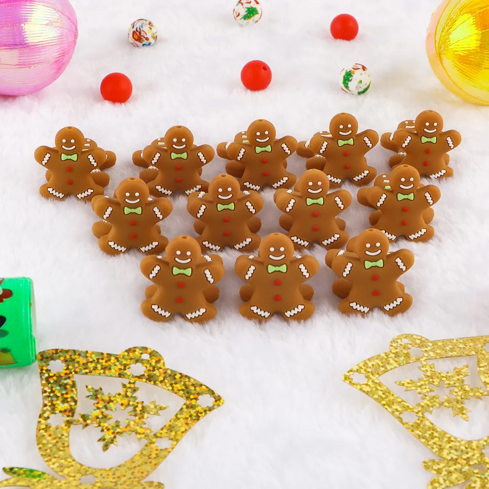Christmas Theme 10Pcs Silicone Beads Used For Make Pacifier Chains Bracelets Decorations Gift BPA-Free
Christmas Theme 10Pcs Silicone Beads Used For Make Pacifier Chains Bracelets Decorations Gift BPA-Free